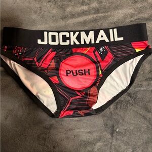 Jockmail Red and Black Briefs